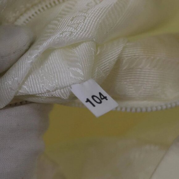 PRADA Backpack Nylon White Silver Auth 85291V - Picture 4 of 15